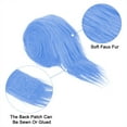 thumbnail image 3 of Uxcell 1 Pcs 4.9ft x 2 inch Lightweight Faux Fur Fabric Precut Strips Plush Roll for DIY Decoration Sky Blue, 3 of 6