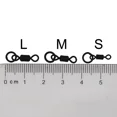 thumbnail image 4 of 20pcs Carp Fishing Micro Hook Ring Swivel Flexi Accessories For Carp Fishing Rolling Swivel with Ring for D-Rig Chod Rig Tackle 20PCS, 4 of 5