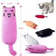 thumbnail image 2 of Funny Expression Catnip Cat Toy with Crinkle Paper, Durable Plush Thumb Sized Toy for Feline Interactive Play, Soft Cartoon Character Toy for Cats, 2 of 2