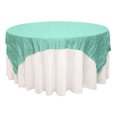 thumbnail image 1 of Your Chair Covers - 90 Inch Square Crinkle Taffeta Table Overlay Tiffany, 1 of 1