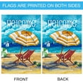 thumbnail image 3 of Summer Beach Chair Yard Flag Decorative Sea Nautical Outdoor Garden Flag Double Sided 12.5x18 Inch, 3 of 6