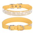 thumbnail image 1 of Collar para mascotas con brillantes diamantes de imitación, cadena para perros pequeños y medianos, cuerda para pasear perros, collar de microfibra para gatos, 1 of 6