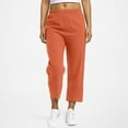 thumbnail image 2 of Women's Cotton Solid Color Trousers - High Waist, Loose Fit, for Home and Daily Wear, 2 of 8