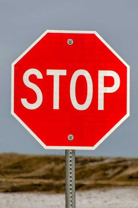 peel n stick poster of road warning stop red sign traffic stop sign