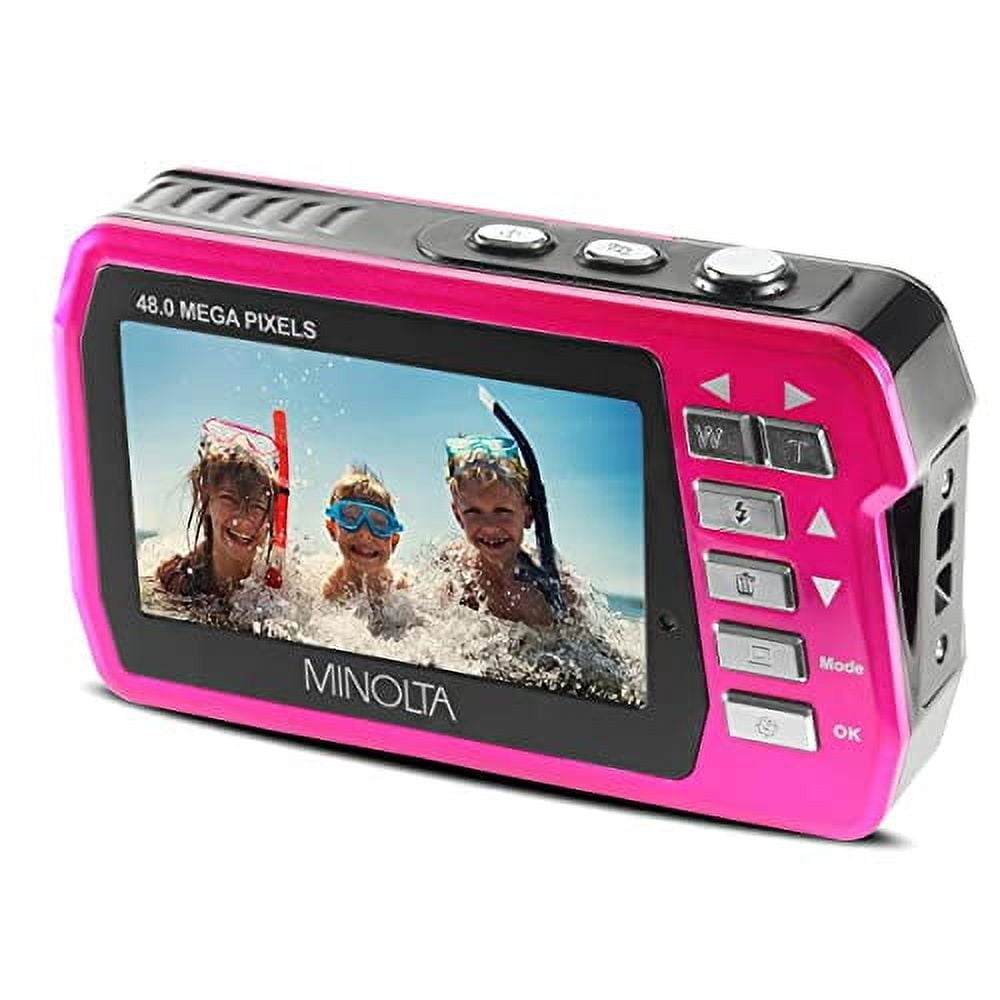 Minolta 48 MP Dual Screen Waterproof Digital Camera MN40WP