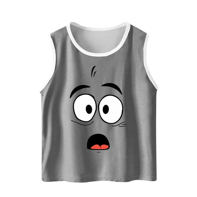 VEKDONE Toddler Kids Boys And Fashion Cute Gradient Print Soft Sleeveless Bottom Camisole