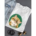 thumbnail image 3 of A Curious Cat T-Shirt Women -Kayomi Harai Designs, Female 5X-Large, 3 of 4
