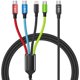 thumbnail image 1 of Cable de carga múltiple USB C 4 en 1 de Firsting, 1,5 m, nailon, 1 of 9