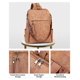 thumbnail image 5 of Mochila para portátil FADEON Leather 15.6" para mujer, color marrón, 5 of 9