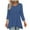 Navy, variant on Yievot Women's Tunic Tops Dressy Casual 3/4 Length Sleeve Shirts Tops with Asymmetrical Hem for Leggings
