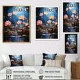 thumbnail image 4 of Designart "Blooming Lotus Among Lily Pads II" Lotus Floater Framed Canvas Prints, 4 of 5