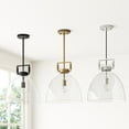 thumbnail image 6 of Nathan James Leigh 1-Light Brass Gold Pendant Lighting for Kitchen Island with Oversized Glass Shade and Adjustable Cord, Vintaged Brass Finish, 6 of 8