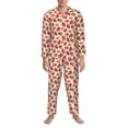 thumbnail image 3 of Kdxio Sea Shells Men’s Pajama Set Pajamas For Men 2 Piece PJ Set with Men Pajama Pants and Long Sleeve T-Shirt Lounge Set-Large, 3 of 7