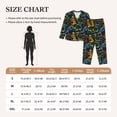 thumbnail image 3 of KLL Off-Road Vehicle Print Women's Long Sleeve Pajamas with Pants Sleepwear Loungewear 2 Set-X-Large, 3 of 7