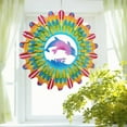 thumbnail image 5 of asddcavvf 3D Dynamic Rotating Wind Chime Stainless Steel Color Metal Sheet Wind Rotating Energy Courtyard Art Outdoor Metal Hanging Wind Chime Wind Chimes Dogs Copper Wind Chime, 5 of 5
