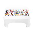 thumbnail image 1 of Bath Stool For Bathroom, Disney Team Mickey Stool For Bathing, Plastic, Lightweight, Versatile & Comfortable Design (White) Pack Of 1, 1 of 4