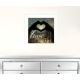 thumbnail image 2 of Love With All Your Heart 3 White Framed Print Wall Art, 2 of 3