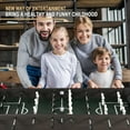 thumbnail image 4 of Raychee 54" Foosball Table, Soccer Games Table Competition Sized Wooden Arcade Table Soccer w/ 2 Balls for Adult Kids Youth Home, Game Room, Office, Party (Dark Wood Grain), 4 of 7