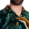 thumbnail image 5 of Platypus Men's Hawaiian Printed Short Sleeve Button Down Casual Beach Shirt's, Unisex, 5 of 6