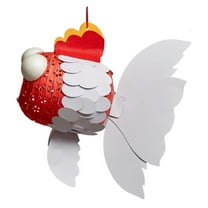 Christmas Lights, 2023 Spring Festival Lantern, Chinese Festival And Celebration Paper Lantern, Fish Lantern-DIY Traditional Lantern Christmas 、New Year Decoration, Multicolor