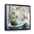 thumbnail image 2 of Designart "Gentle Watercolor of Bath Laundry II" Bath & Laundry Floater Framed Canvas Print, 2 of 7