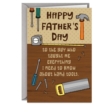 Hallmark Shoebox Funny Father's Day Card (Everything I Need to Know About Hand Tools)