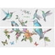 thumbnail image 1 of Pegatinas de pared con patrón de árbol de rama de pájaros y mariposas de colores, 2 uds., papel tapiz autoadhesivo, murales removibles para decoración de habitación, 27,6x9,8 pulgadas Rojo Verde, 1 of 5