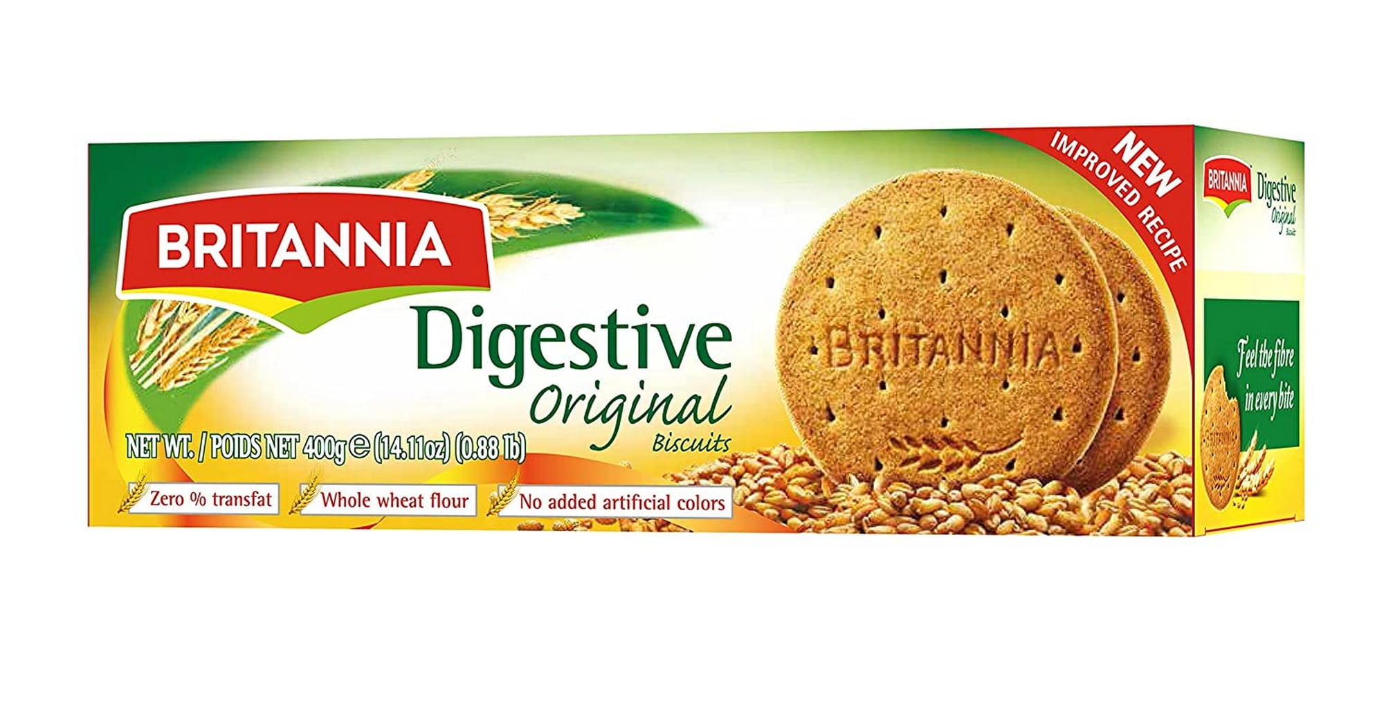 BRITANNIA Digestive Original Biscuits 14.11oz (400g)