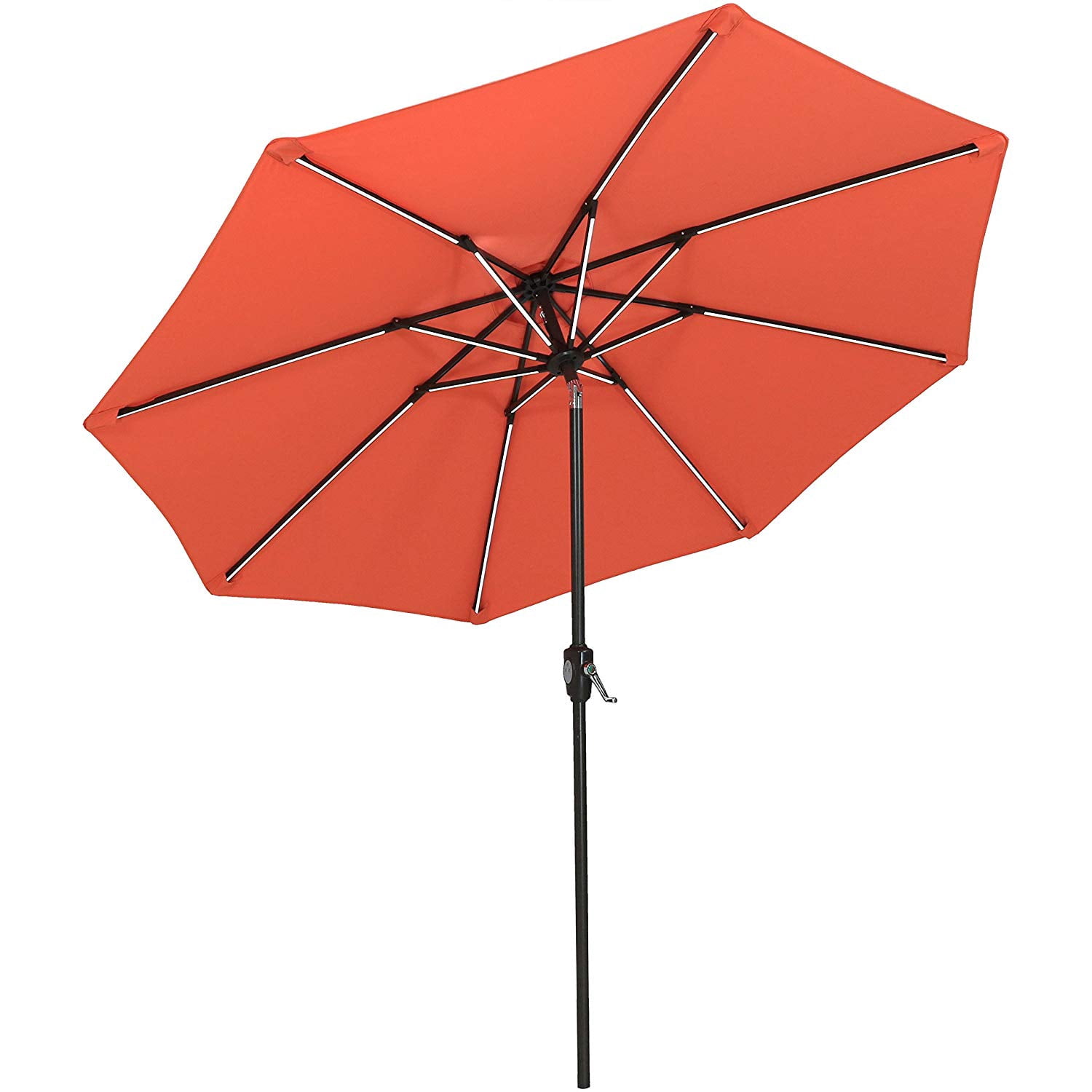 Umbrella 9 Ft Aluminum Outdoor Table Market Umbrellas With Push Button