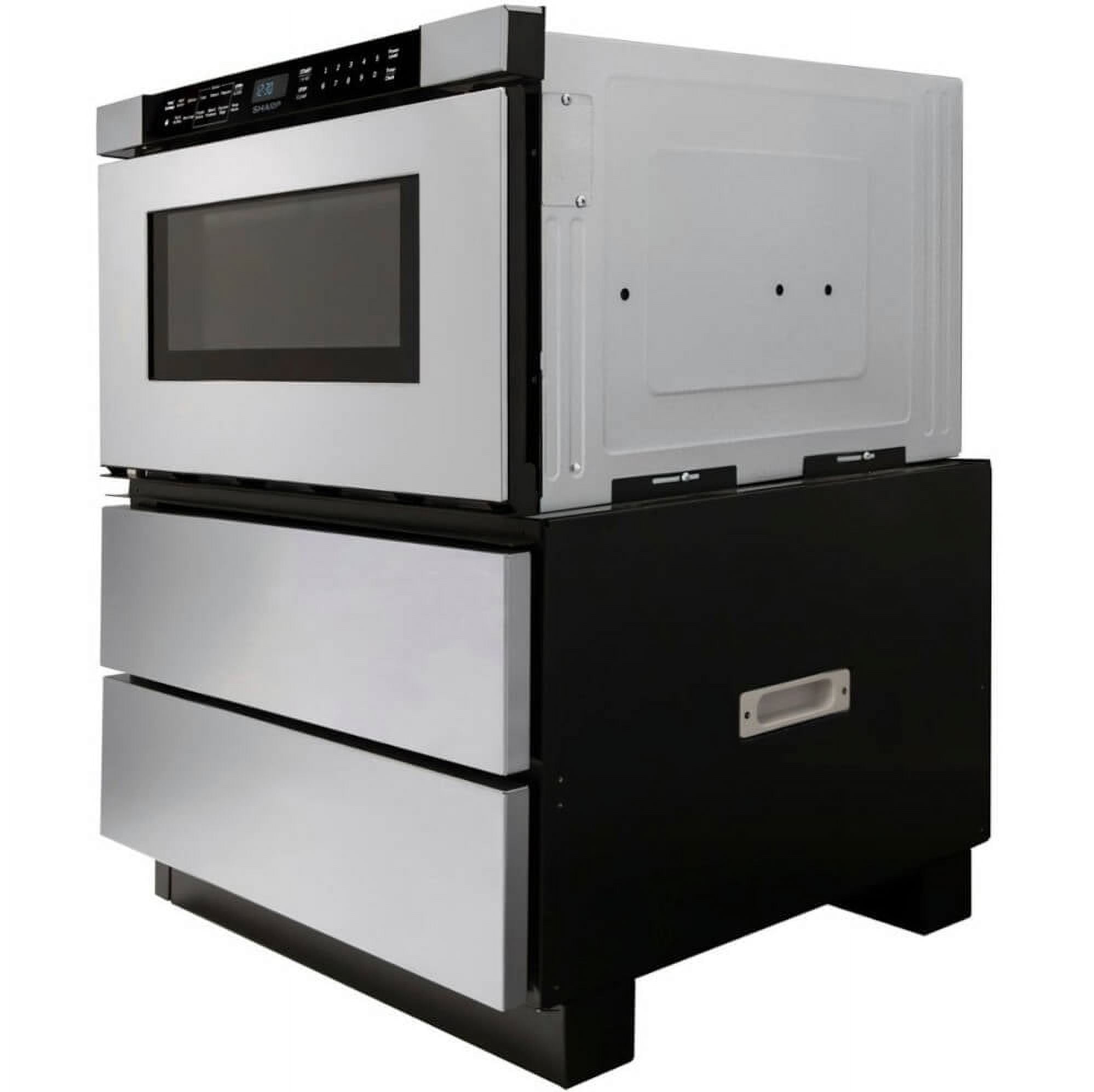 Sharp SMD2440JS 1.2 Cu. Ft Stainless Steel Drawer Microwave Oven