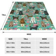 thumbnail image 5 of Yibo Funny Animals Puppy Dog Blanket Flannel Soft and Comfortable Anti-static Bed Sofa Blanket, 5 of 8