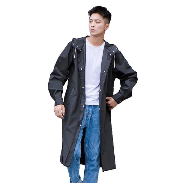 Impermeable con Capucha Colcomx Chubasquero Hombre