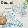thumbnail image 3 of Teal Blue Grey Botanical Body Pillow Covers 20"x54", Spring Floral Summer Farmhouse Soft Brushed Microfiber Breathable Throw Pillow Covers, Pillowcase with Zipper for Couch Sofa Bedroom Living Room, 3 of 9