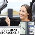 thumbnail image 6 of Multifunctional Car Registration & ID Card Holder Wallet | Waterproof, Scratch-Resistant | Slim Organizer for Vehicle Documents | PU Leather | Purple, Black, Gray, Brown, Light Blue | 120g, 6 of 6