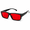 Glossy black frame with red lenses, variant on Gaming Blue Light Blocking Glasses, Anti-Radiation Computer Eyewear for Screen Time Eye Strain Relief, UV400 Clear Lens Sleep Aid Glasses for Gaming, Office, and Post-Op Recovery Support