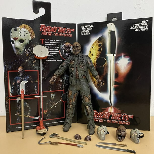 NECA-viernes 13 Freddy Jason Voorhees figura Ultimate Jason figura de acción modelo coleccionable regalo de Navidad zhangmengya LED