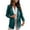 Green, variant on jsaierl Womens Ladies Solid Turn Down Collar Jacket Long Sleeve Coat Outerwear Blazer