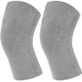 thumbnail image 6 of Sleeping Knee Warm Supports,1 Pair Knit Knee Warmers,Knee Brace Soft Comfortable Knee Sleeve Wrap Circulation Improvement Kneepad Leg Warmer Joint Warming Band for Men and Women(Gray), 6 of 7