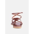 thumbnail image 5 of WRAP-UP Tie around Tan Flat Sandals, 5 of 6