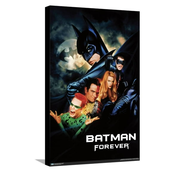 DC Comics Movie Batman Forever - One Sheet Canvas Wall Poster, 14.725" x 22.375"