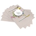 thumbnail image 2 of XMXT 6 Pcs Woven Placemats, Pink Lovely Bouquet Stain Resistant Anti-Skid Placemat for Kitchen Table, 12 x 18 inches, 2 of 6