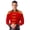 Red, variant on Sxiwei Men's Ring Leader Costume Tassel Epaulet Jacket Steampunk Military Drummer Coat for halloween Red 3XL