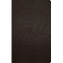 ESV Large Print Personal Size Bible (Buffalo Leather, Deep Brown), (Hardcover)