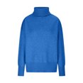 thumbnail image 6 of ShomPort Womens Fall Long Sleeve Turtleneck Casual Solid Color Knitted Pullover Sweater Jumper Tops, 6 of 8