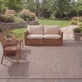 thumbnail image 6 of Safavieh Courtyard Finnian Solid Indoor/Outdoor Area Rug, Natural/Black, 5'3" x 7'7", 6 of 18