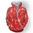 thumbnail image 3 of Sudadera con capucha con estampado 3D divertido de hamburguesa para hombre, sudaderas con gráficos de pizza y bistec de ternera, sudaderas para hombre y mujer, ropa de calle genial, sudaderas con capu, 3 of 5