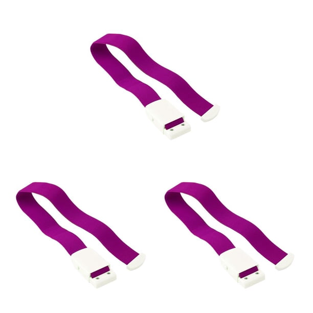 Correa de torniquete Eigraketly Primeros auxilios de emergencia Flexible Ajustable Lavable Violeta