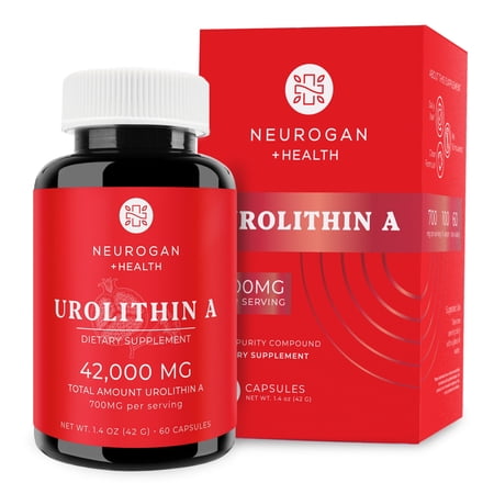 Neurogan High-Potency Urolithin A Capsules - 700mg  60 Count - Premium Health Support Supplement* - 42 000mg Total Urolithin A - Lab Tested  Made in USA