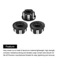 thumbnail image 4 of Uxcell Hexagonal Nuts Aluminum M4 RC Wheel Hex Nuts for 1/10 RC Model Car Upgraded Parts Pack of 4(Black), 4 of 6