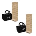 thumbnail image 1 of YardGames Large Tumbling Timbers Wood Stacking Game w/ 56 Blocks (2 Pack), 1 of 10